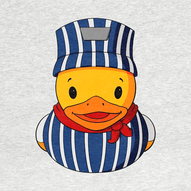 Train Conductor Rubber Duck by Alisha Ober Designs